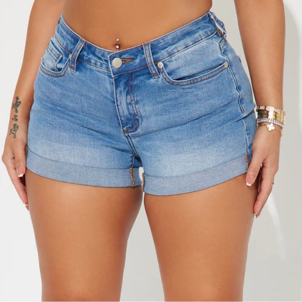 Classic Blue Denim Women's Shorts